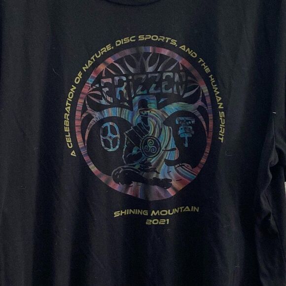 Frizzen Shining Mountain Disc Golf 2021 Woodland Park CO T-Shirt Men's 2XL - Picture 4 of 5